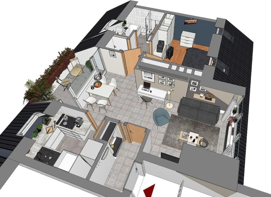 Modernes Und Ruhiges Appartement Mit Loggia Марль Экстерьер фото